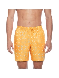 Digi Swoosh Ombre Lap 7" Swim Trunks