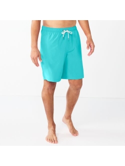 9-in. Full Elastic-Waistband Swim Trunks