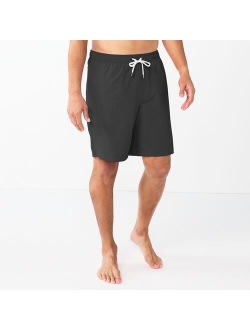 9-in. Full Elastic-Waistband Swim Trunks