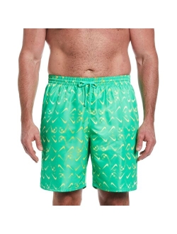 Big & Tall Nike Digi Swoosh Ombre 9" Swim Trunks