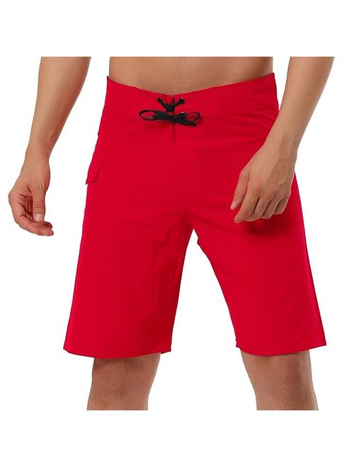 lars amadeus Men's Shorts Drawstring Swim Shorts Elastic Waist Board Shorts