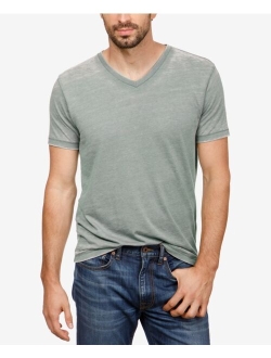 Men's Burnout V-Neck Short Sleeve T-Shirt