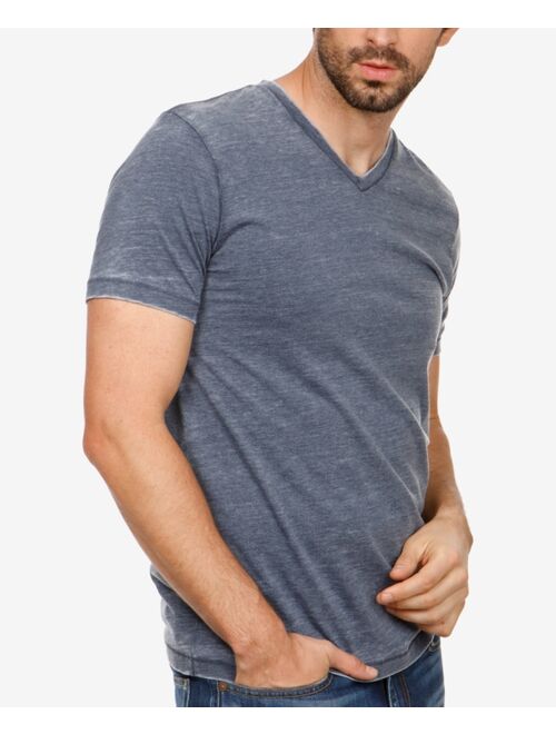 LUCKY BRAND Men's Burnout V-Neck Short Sleeve T-Shirt