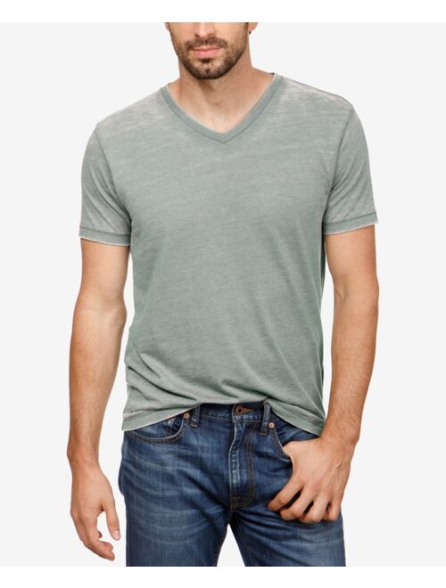 LUCKY BRAND Men's Burnout V-Neck Short Sleeve T-Shirt