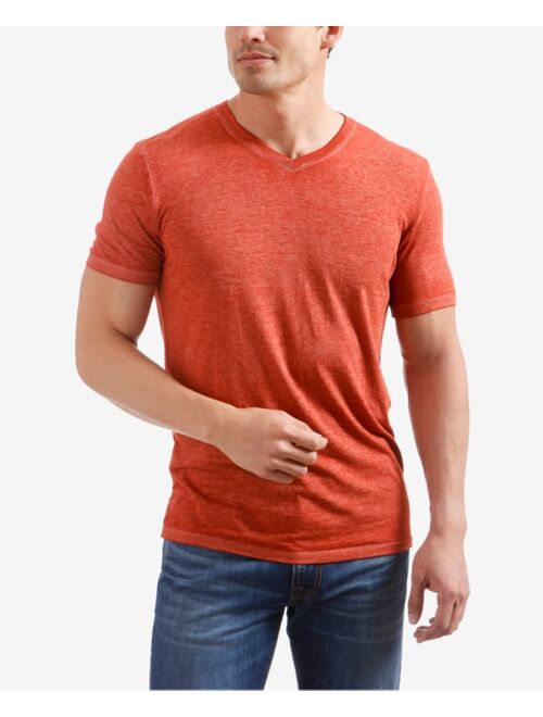 LUCKY BRAND Men's Burnout V-Neck Short Sleeve T-Shirt