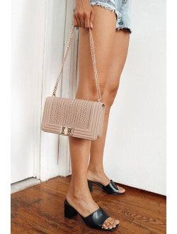 Let's Go Out Later White Braided Crossbody Bag