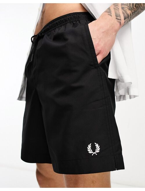 Fred Perry swim shorts in black