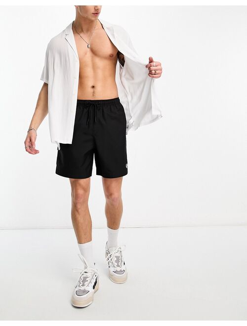 Fred Perry swim shorts in black