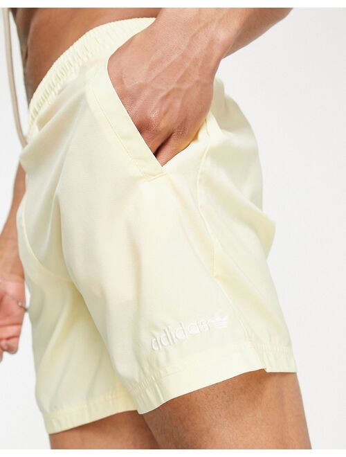 adidas Originals 'Sports Resort' swim shorts in yellow