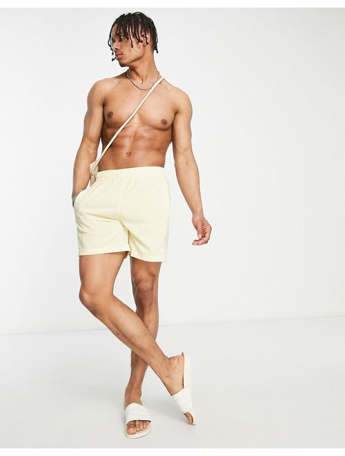 adidas Originals 'Sports Resort' swim shorts in yellow