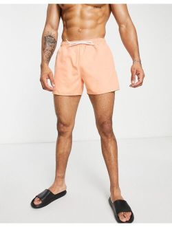 classic swim shorts in orange