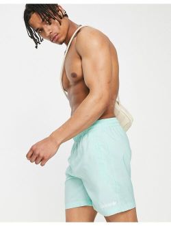 'Sports Resort' swim shorts in mint green