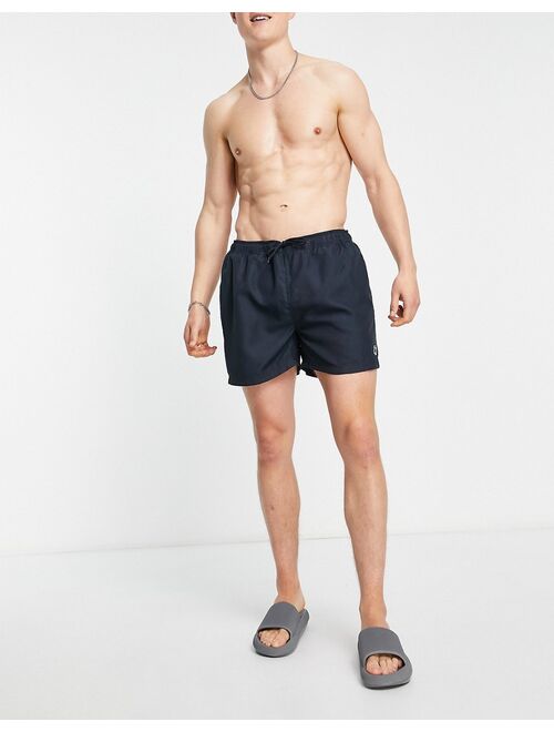 Selected Homme logo swim shorts in navy