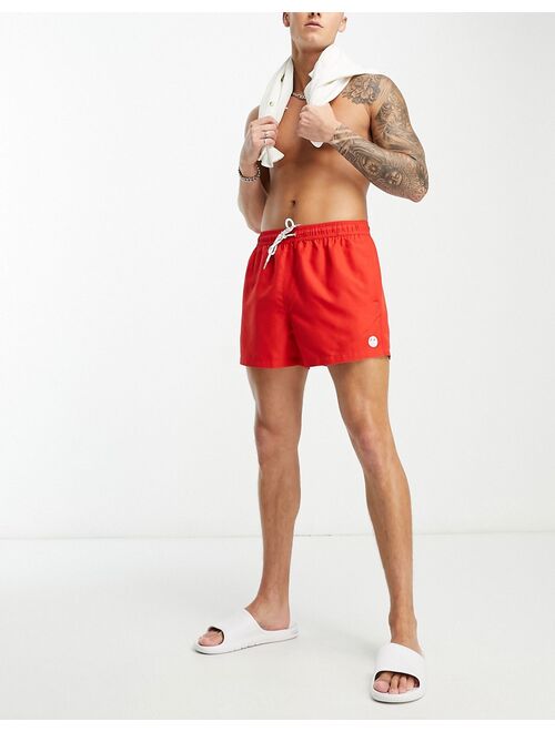 New Look regular fit swim shorts in red