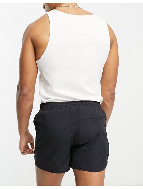 Weekday Tan Structure swim shorts in black