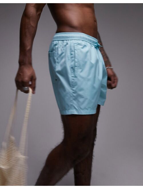 Topman swim shorts in turquoise