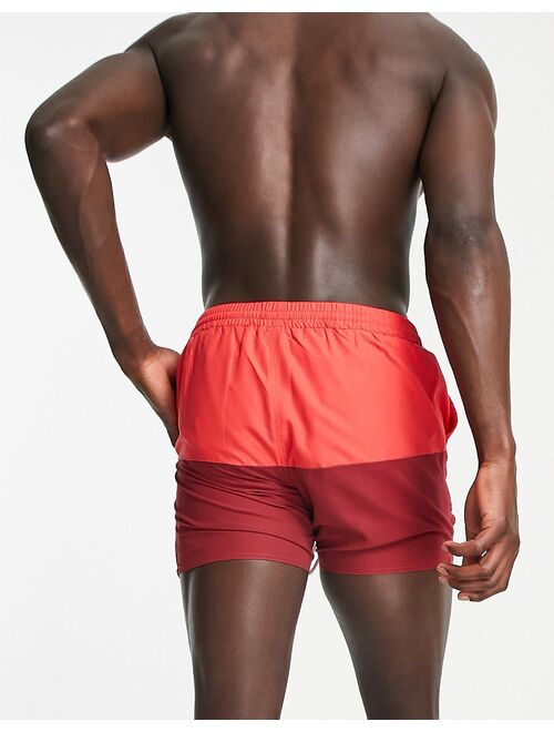 South Beach tonal swim shorts in red