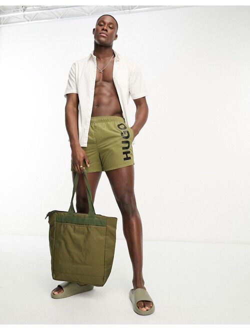 HUGO Bodywear Hugo Abas swim shorts in open green