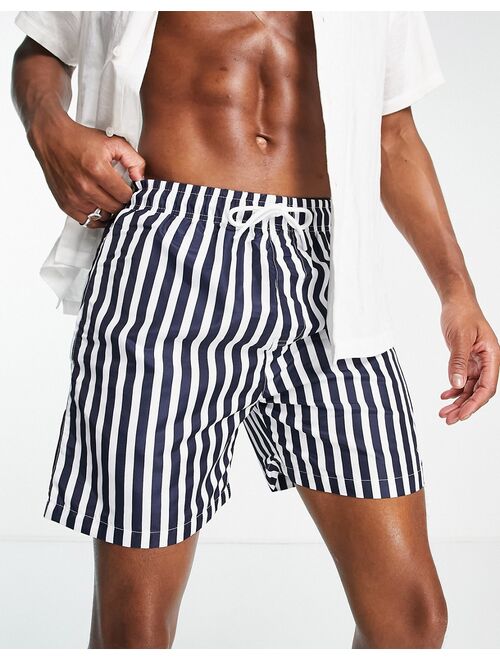 Aeropostale swim shorts in black stripes