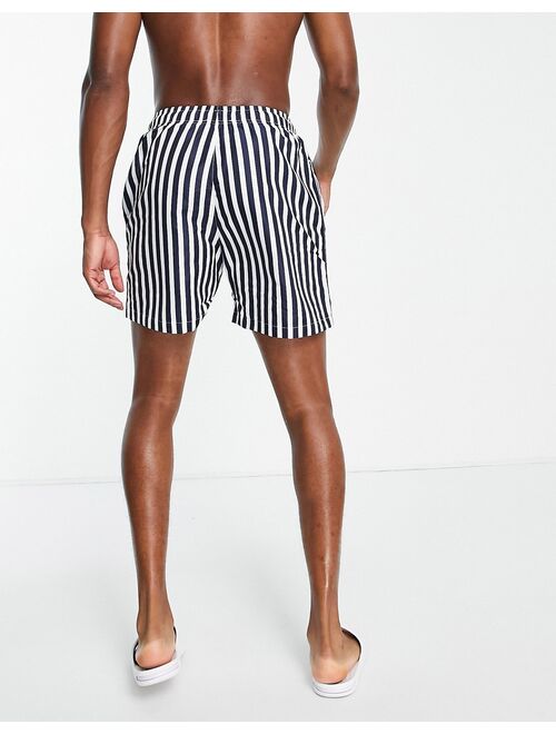 Aeropostale swim shorts in black stripes