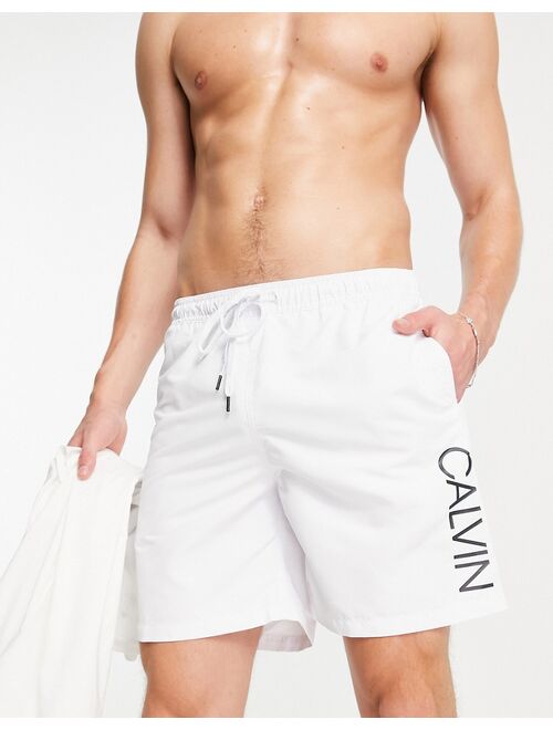 Calvin Klein swim shorts in white