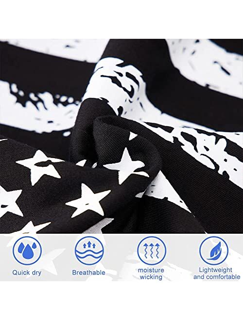 uideazone Men's Hooded Tank Tops American Flag Sleeveless Gym Workout Muscle Cut Off Patriotic T-Shirt M-XXL