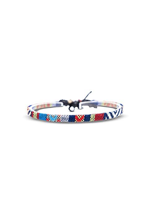 Made By Nami Boho Surfer Bracelet Women & Men - Braided Summer Beach Bracelet - Handmade Festival Accessories - Thin Friendship Bracelets - 100% Waterproof & Adjustable