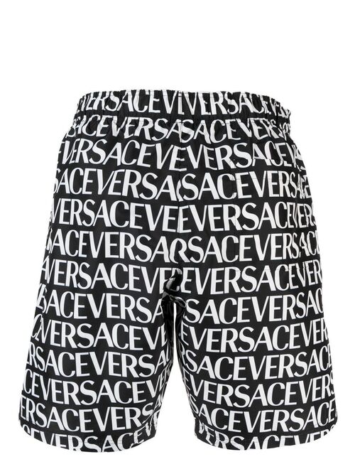 Versace logo-print swim shorts