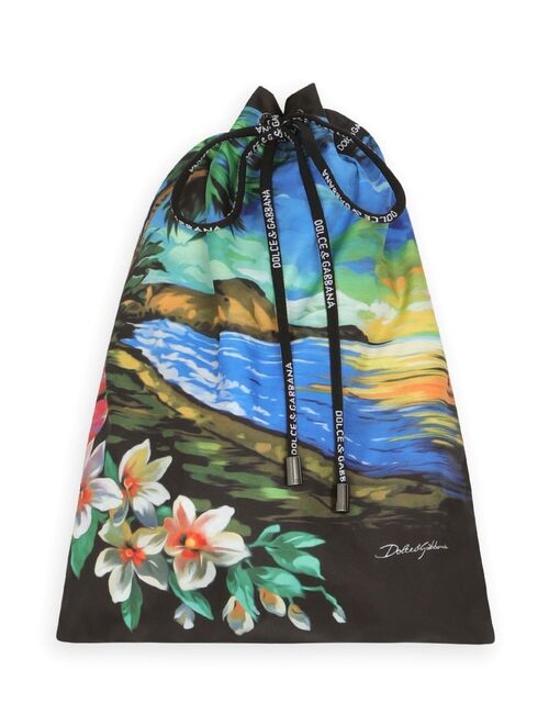 Dolce & Gabbana Hawaiian print swim shorts