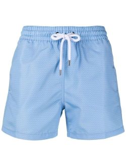 Frescobol Carioca zig-zag print swim shorts