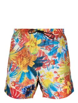 BOSS Piranha floral-print swim shorts