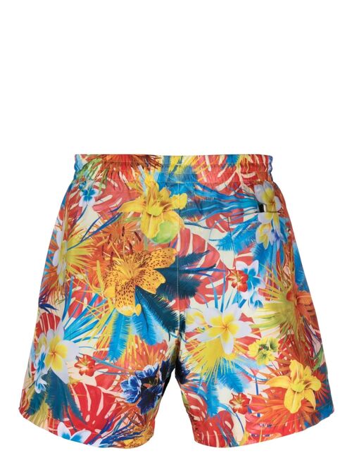 BOSS Piranha floral-print swim shorts