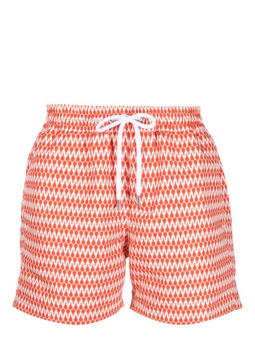 Frescobol Carioca Raquete print swim shorts