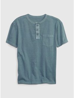 Kids Pocket Henley T-Shirt