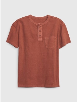 Kids Pocket Henley T-Shirt