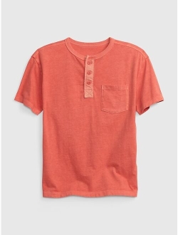 Kids Pocket Henley T-Shirt