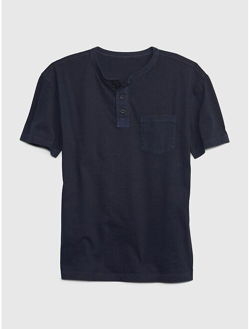 Gap Kids Pocket Henley T-Shirt