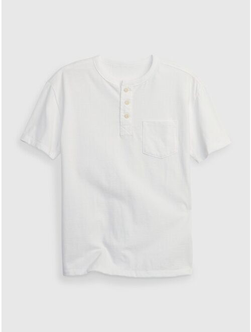 Gap Kids Pocket Henley T-Shirt