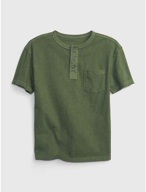 Gap Kids Pocket Henley T-Shirt