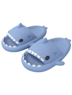 Avilego Unisex Shark Slides Non-Slip Novelty Open Toe Sandals Fashionable Cute Beach Slippers Indoor & Outdoor