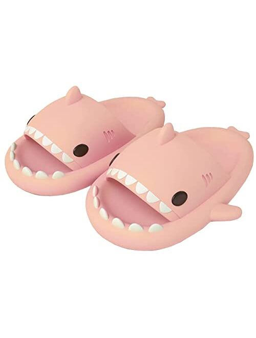 Avilego Unisex Shark Slides Non-Slip Novelty Open Toe Sandals Fashionable Cute Beach Slippers Indoor & Outdoor