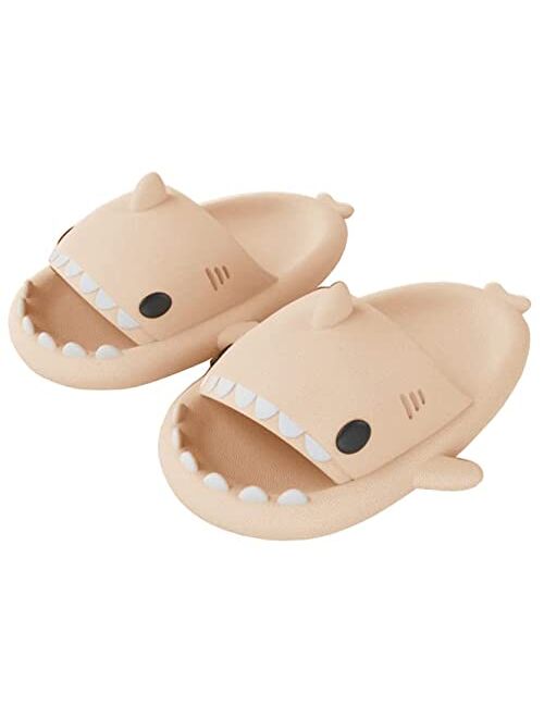 Avilego Unisex Shark Slides Non-Slip Novelty Open Toe Sandals Fashionable Cute Beach Slippers Indoor & Outdoor