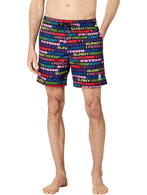 Psycho Bunny Tyrian Swim Trunks