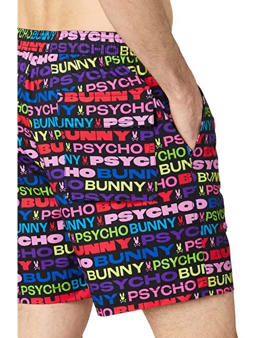 Psycho Bunny Tyrian Swim Trunks