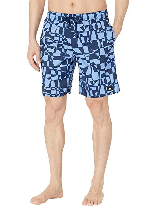 adidas Shreded Check Classics 19" Swim Shorts