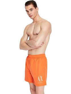 AX Logo Boxer Swimsuit