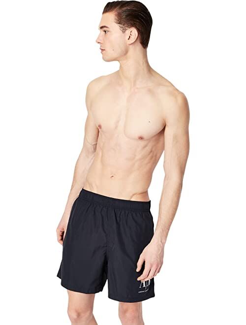 Armani Exchange AX Logo Boxer Swimsuit