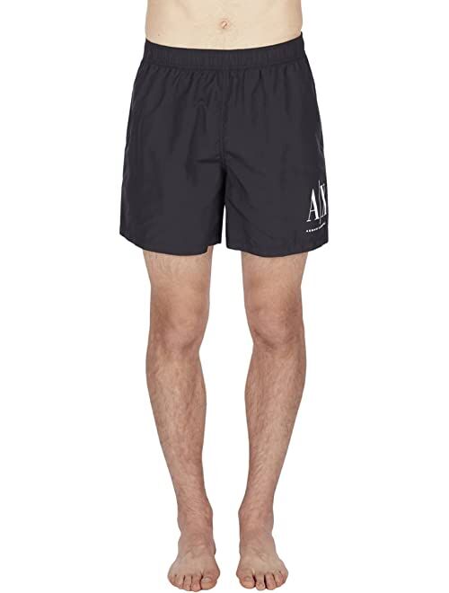 Armani Exchange AX Logo Boxer Swimsuit