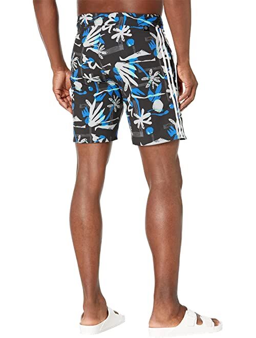 adidas Seasonal Floral 19" Beach Tech Shorts