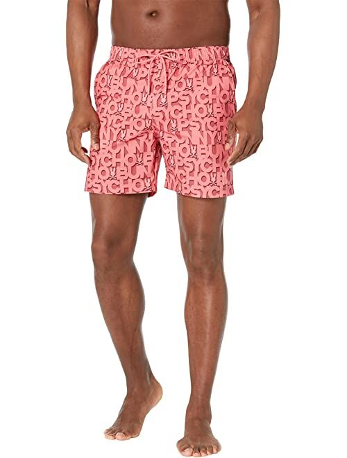 Psycho Bunny Damon All Over Print Swim Trunks